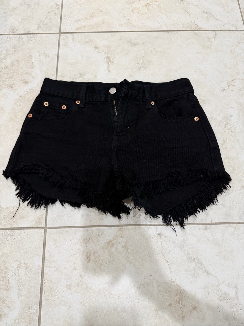Pistola Black Denim Shorts 23